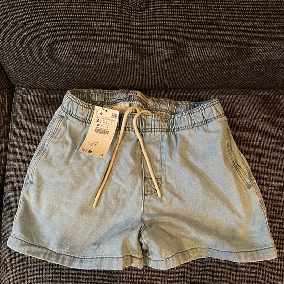 New with tags Zara men’s soft denim shorts - Picture 1 of 3